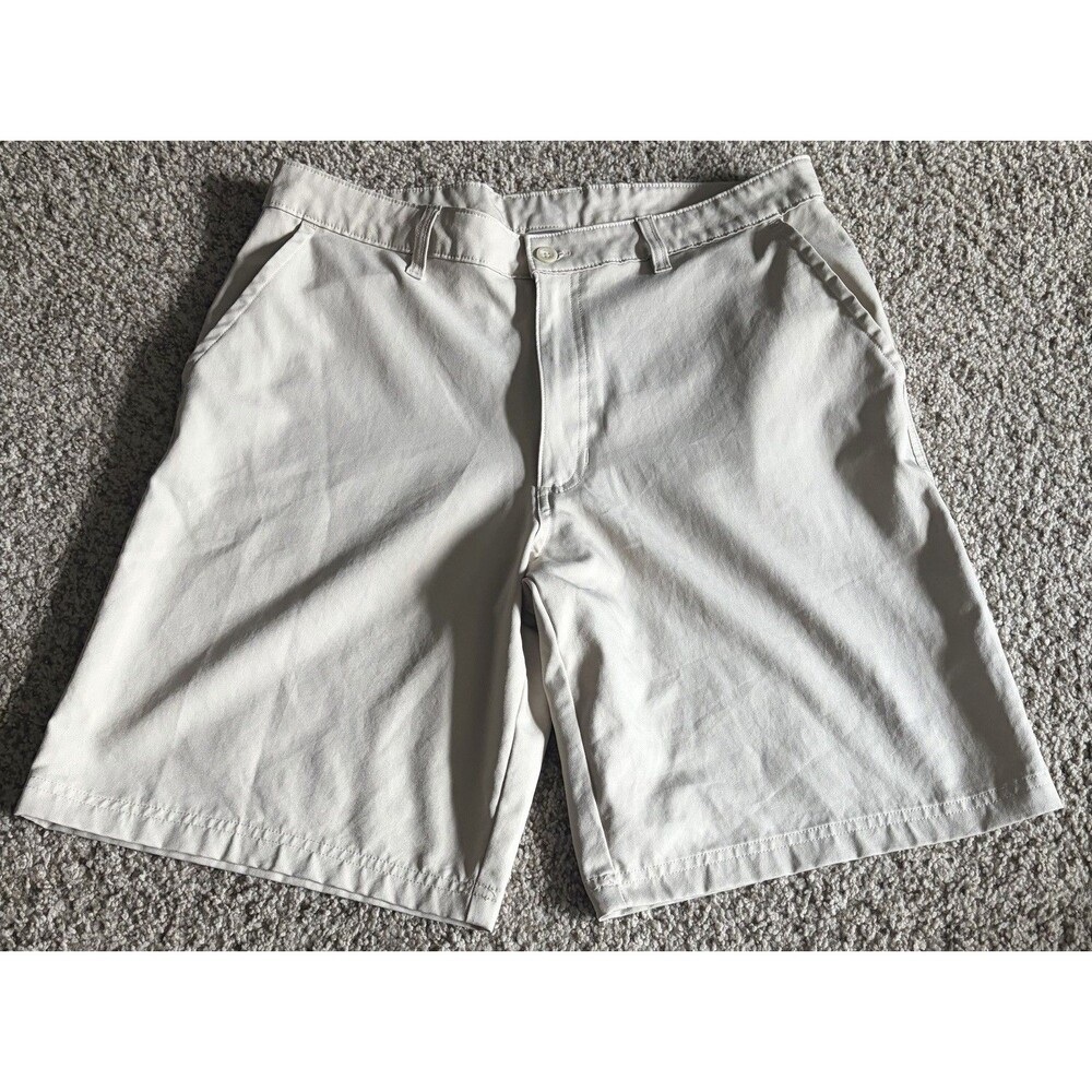 Men's Champion Tan DuoDry Performance Shorts, Size 34